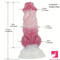 6.89in Liquid Silicone Monster Fantasy Dildo For Couples Solo Anal Play