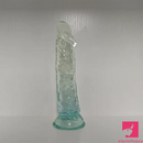 7.28in Soft Silicone Clear Real Dildo For Anus Clitoris Stimulation