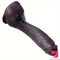 8.66in 8.74in 10.43in Big Ebony Silicone Flexible Dildo For Sex Orgasm