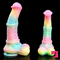 9.65in 11.02in 12.6in Rainbow Luminous Large Horse Silicone Real Dildo