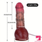 9.3in Soft Real Silicone Anal Clit Squirting Dildo With Blood Vessel