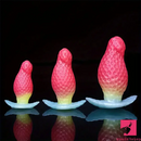 2.75in 3.54in 4.33in Strawberry Small Unisex Silicone Soft Dildo For Anus