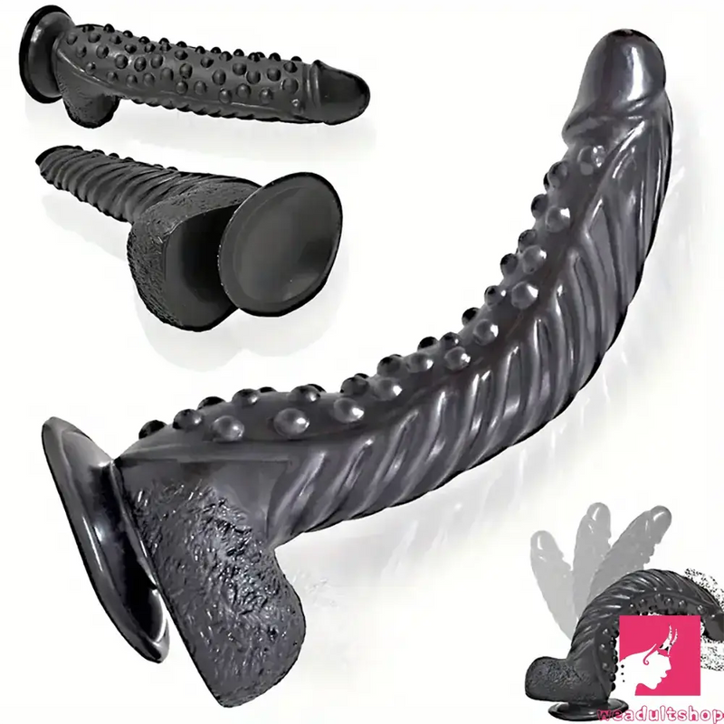 10.6in Spiked Big Fantasy Grainy Dildo For Vagina Anus Stimulation