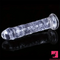 6.3in 7.1in 7.7in 8.5in 9.8in 12in Realistic Clear Suction Cup Dildo