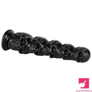 8.668in 11.86in 7.87in 11.02in Pumpkin Skull Fantasy Big Black Dildo