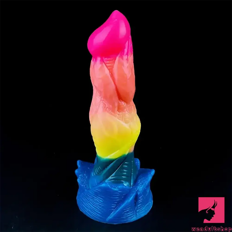 8.07in Silicone Fantasy Monster Big Soft Dildo For G-Spot Anal Orgasm