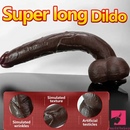 12.2in 14.1in 16.5in Extra Long Big Ebony Silicone Dildo For Male