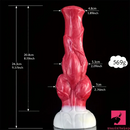 9.57in Animal Big Dog Silicone Soft Women Dildo With Suction Base