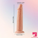 7.09in Real Vegetable Corn Dildo For Women Vagina Sex With Sucker