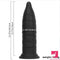 14.37in Fantasy Long Big Silicone Soft Black Dildo Anal Plug For Anus