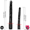 18.11in 22.83in Super Big Long Black Dildo BDSM Sex Toy For Anal Clit