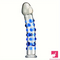 6.9in Clear Spiked Spiral Glass Dildo For Anal Vaginal Orgasm