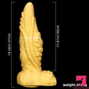 14.56in Premium Gold Liquid Large Soft Long Fantasy Silicone Real Dildo