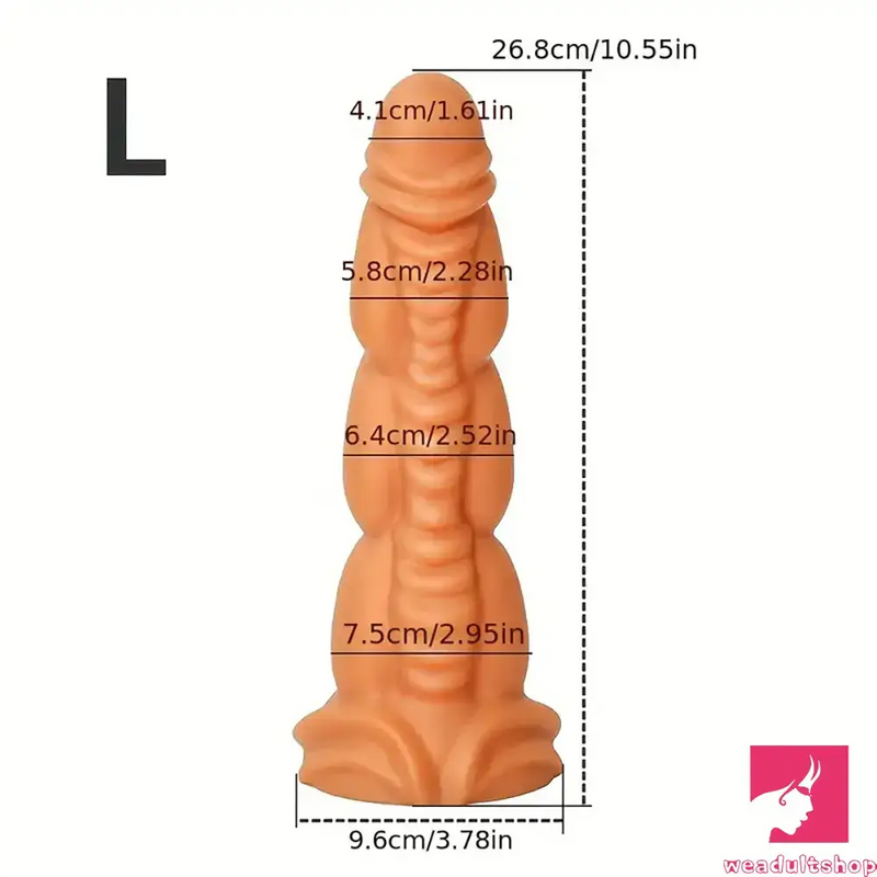 5.91in 8.66in 10.55in Unisex Silicone Fantasy Big Soft Adult Dildo