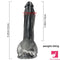 9.05in Premium Large Silicone Soft Mixed Color Dildo For Anus Clit