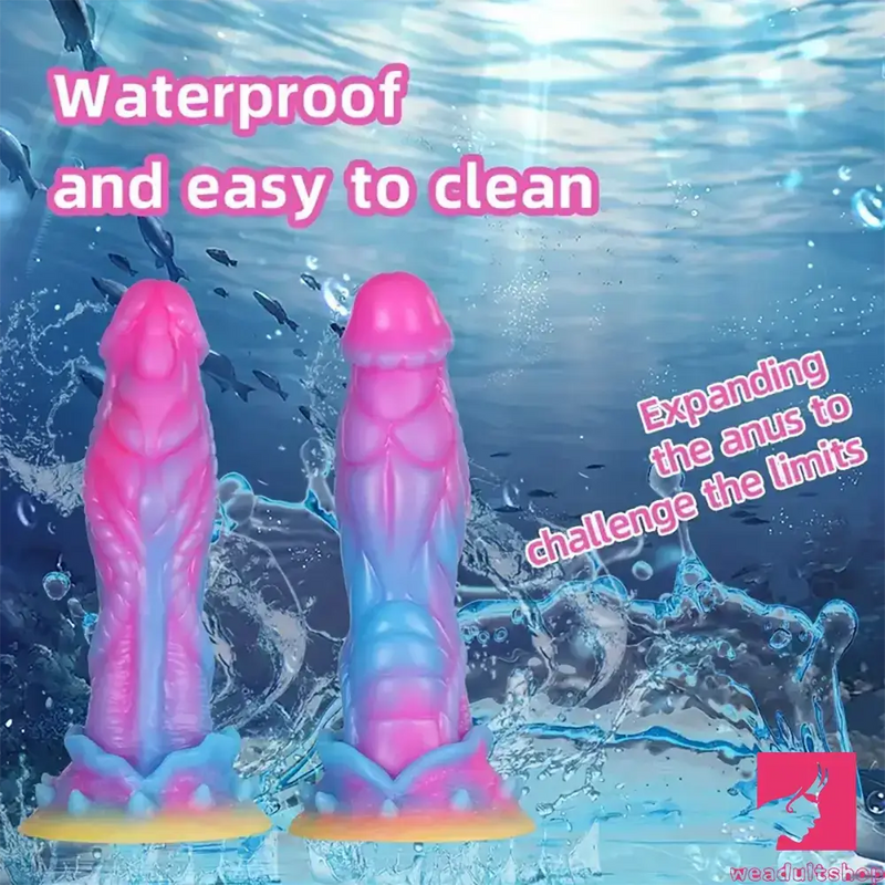 8.6in Silicone Soft Monster Dildo Big Female Masturbator For Anal Toy