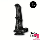 6.6in 7.8in 8.6in 9.8in Clear Black Horse Cock Dildo For Anus Vagina