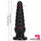 10.63in Realistic Big Silicone Black Dildo Butt Plug For Anal Orgasm