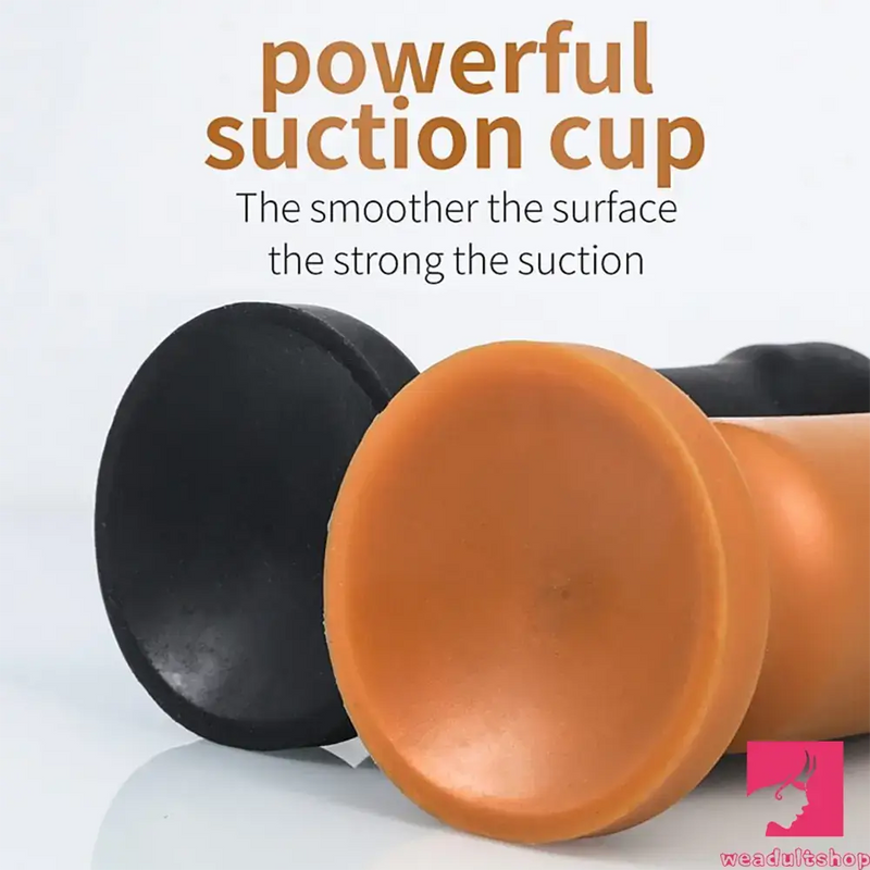 5.12in 6.29in 7.87in 9.06in Silicone Soft Odd Suction Cup Dildo