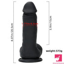 8.07in Top Quality Silicone Soft Mixed Color Dildo For Sex Toy Anus