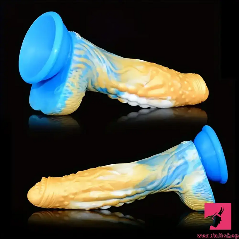 7.67in Silicone Fantasy Soft Dildo For G-Spot Anal Stimulation Sex Toy