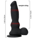 7.87in Silicone Soft Mixed Color Dog Cock Dildo For Women Sex Anus