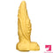 14.56in Premium Gold Liquid Large Soft Long Fantasy Silicone Real Dildo