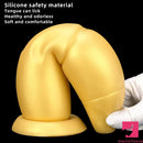 9.84in Gold Soft Liquid Big Silicone Butt Plug Dildo For Women Men