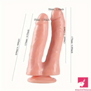 6.89in Lifelike Double Penetration Male Dildo For Anal Dilator With Sucker