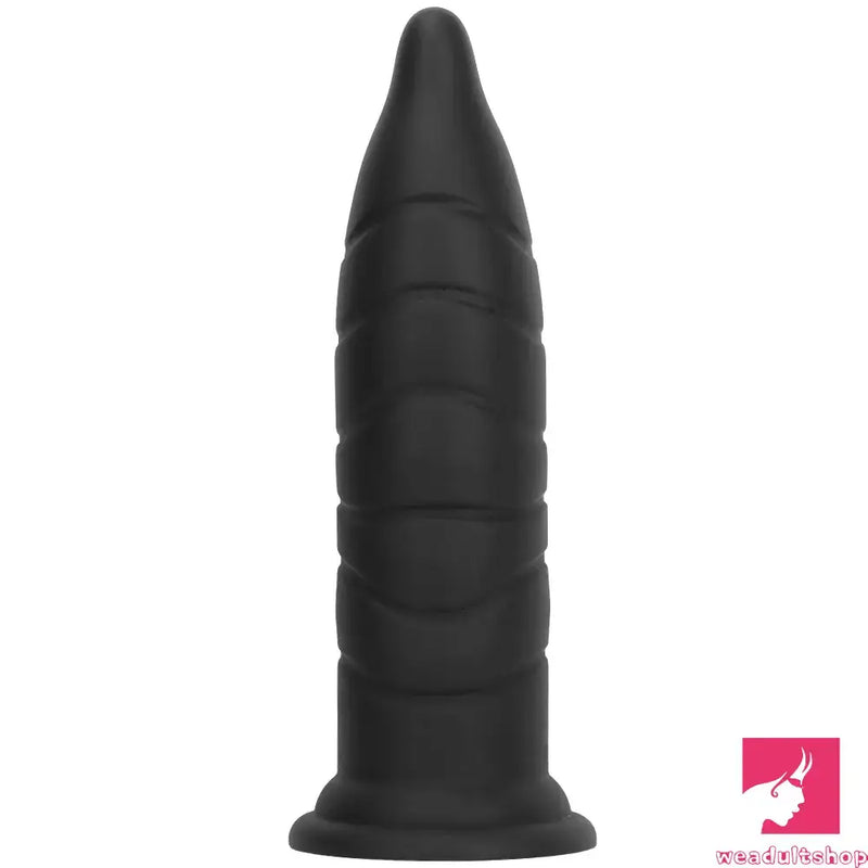 14.37in Fantasy Long Big Silicone Soft Black Dildo Anal Plug For Anus