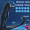 6.18in Unisex Soft Silicone Thrusting Vibrating Wiggling Auto Sex Dildo