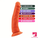 8.27in Soft Big Real Looking Silicone G Spot Dildo For Sex Toy Lovers