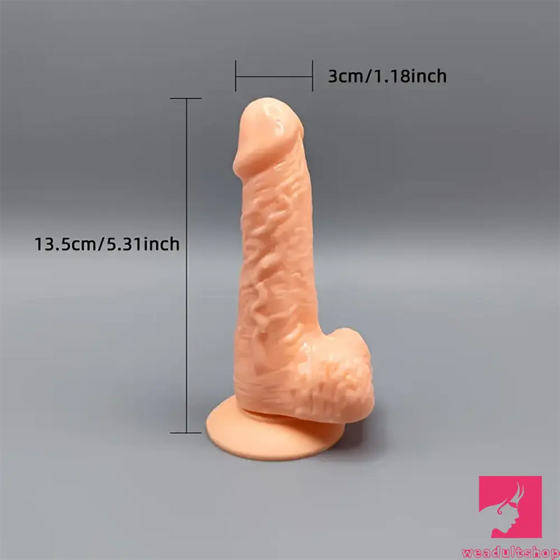 5.31in 6.29in 7.48 Realistic Female Male Flesh Like Dildo Sex Toy