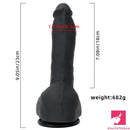 9.05in Premium Large Silicone Soft Mixed Color Dildo For Anus Clit