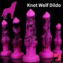 6.65in 7.63in 8.3in 9.25in 10.03in Fantasy Dog Knot Silicone Real Dildo