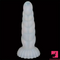 5.43in 8.86in Big Lifelike Jelly Glowing Dildo With Sucker Female Masturbator