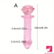 5.4in 5.7in Clear Elegant Unisex Glass Crystal Dildo For Female Sex