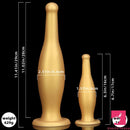 6.7in 11.41in Gold Beer Bottle Silicone Soft Big Real Butt Plug Dildo