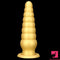 10.63in Soft Silicone Big Gold Butt Plug Dildo For Anal Expansion Orgasm