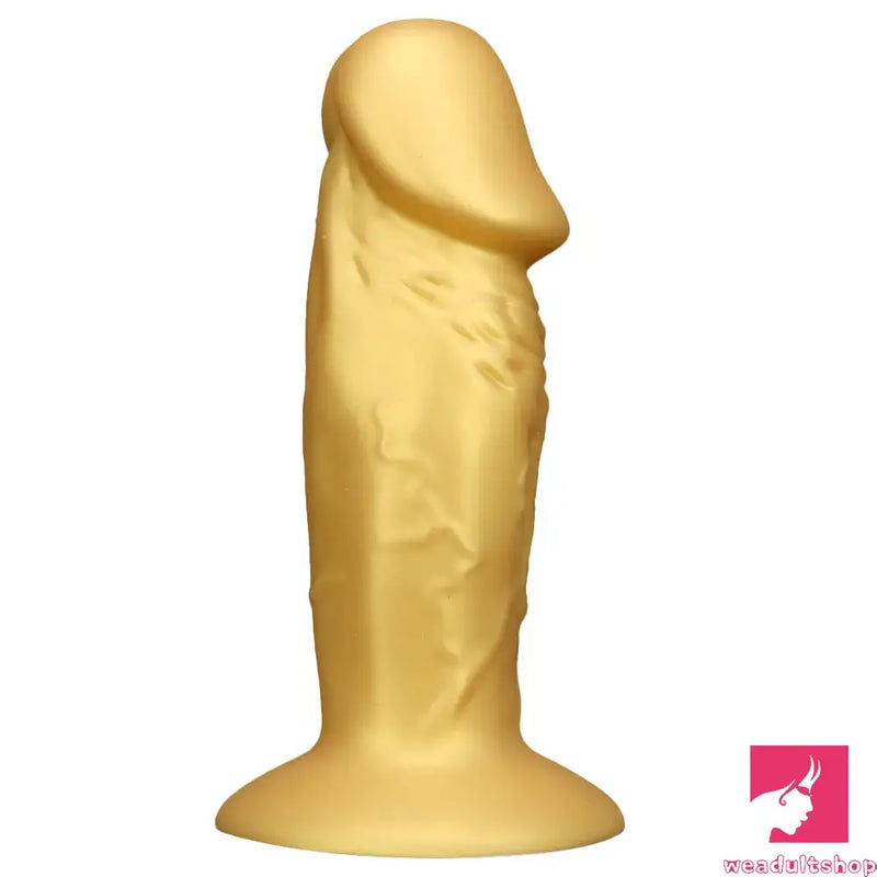 13.38in Super Long Big Silicone Soft Gold Dildo For Women Men