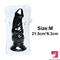 6.4in 8.4in Fantasy Big Black Dildo For Male Female Anal Vaginal Toy