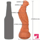 10.8in Rooster Shape Fantasy Large Silicone Soft Dildo For Anus Vagina