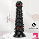 7.48in 11.22in 15in Huge Black Spiral Animal Octopus Dildo Butt Plug