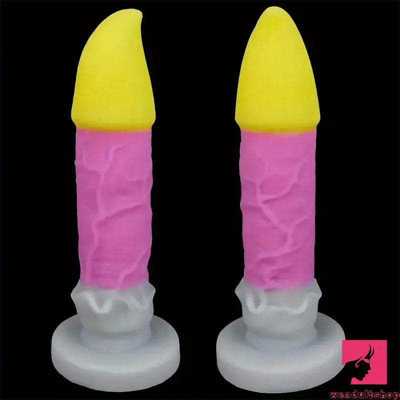 8.5in Brush Silicone Big Soft Dildo For Women Men Couple Female Sex