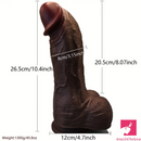 10.4in Realistic Curved Thick Big G-Spot Stimulator Dildo For Anal Sex