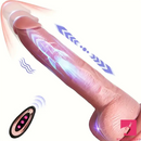 9.1in Silicone Thrusting Vibrating Dual Motors Remote Automatic Dildo