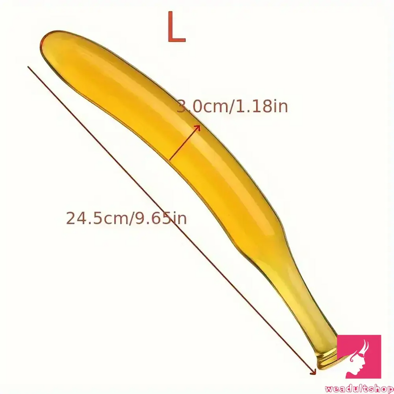 7.09in 7.48in 9.65in Glass Banana Dildo For For Men Women Love