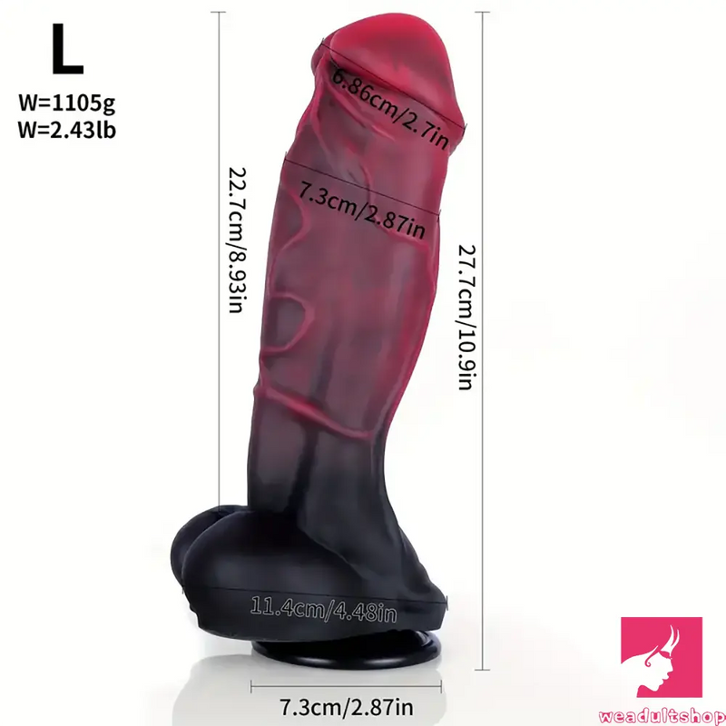 7.36in 9.25in 10.9in Thick Big Fantasy Silicone Dildo For Couples Sex