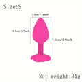 Men Women Rose Flower Silicone Butt Plugs Anal Sex Training Set