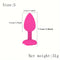 Men Women Rose Flower Silicone Butt Plugs Anal Sex Training Set